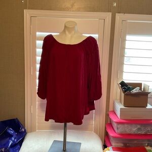 Lauren Ralph Lauren Burgundy Women's Blouse